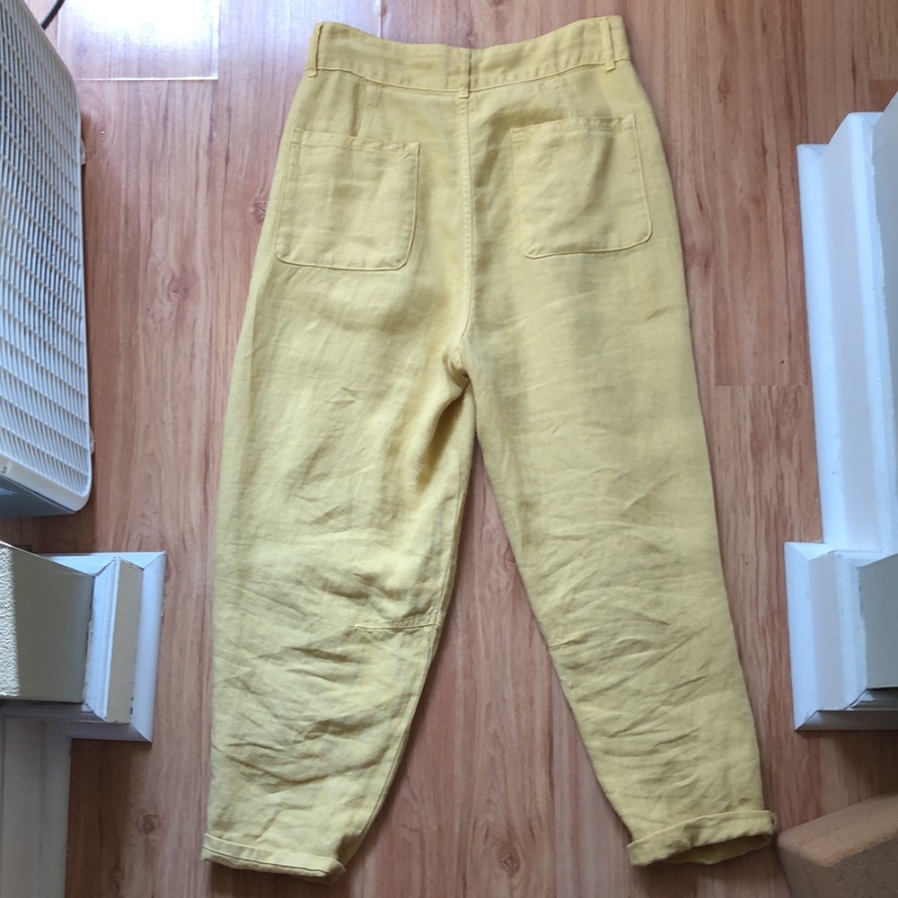 Poetry yellow linen trousers